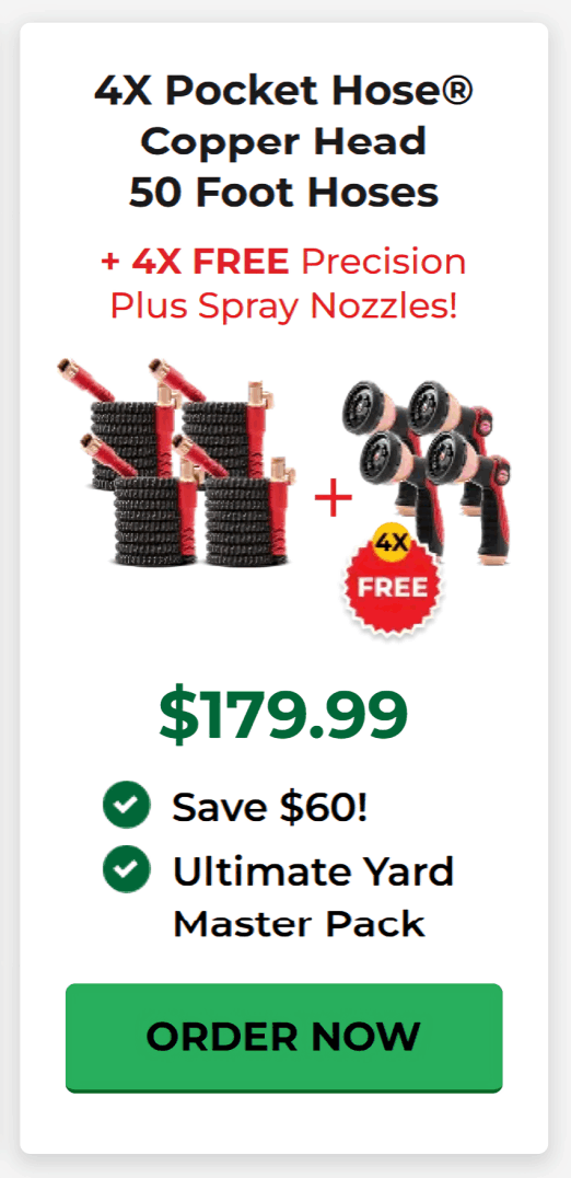 Pocket Hose Copper Head offer price 