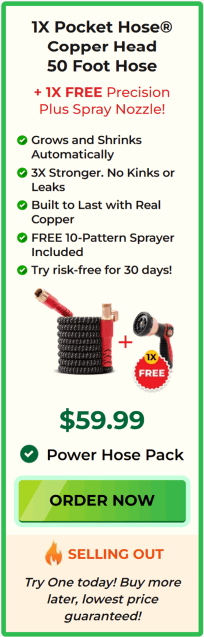 Pocket Hose Copper Head offer price 